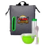 Custom Oval Cooler Noodle Lunch Set with Company Logo - Personalized Bulk Corporate Gift - 6