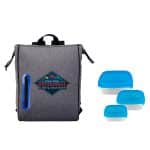 Custom Portion Control Oval Lunch Cooler with Company Logo - Personalized Bulk Corporate Gift - 4