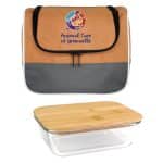 Custom Ridge Cooler Bamboo Set with Company Logo - Personalized Bulk Corporate Gift - 8