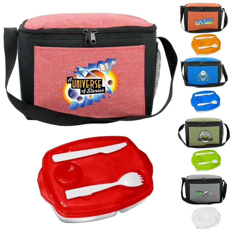 Custom Ridge Cooler Locking Lid Set with Company Logo - Personalized Bulk Corporate Gift