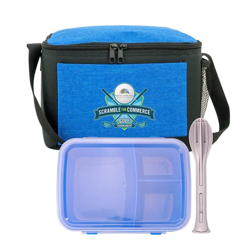 Custom Ridge Cooler Lunch To Go Set with Company Logo - Personalized Bulk Corporate Gift - 2