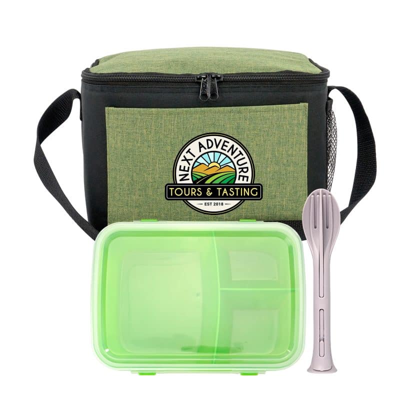 Custom Ridge Cooler Lunch To Go Set with Company Logo - Personalized Bulk Corporate Gift - 4