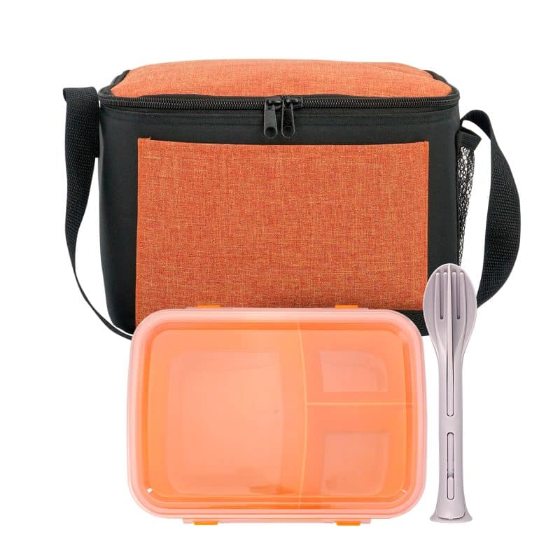 Custom Ridge Cooler Lunch To Go Set with Company Logo - Personalized Bulk Corporate Gift - 9