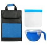 Custom Trendy Noodle & Sandwich Cooler Set with Company Logo - Personalized Bulk Corporate Gift - 3