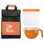 Custom Trendy Noodle & Sandwich Cooler Set with Company Logo - Personalized Bulk Corporate Gift - 8