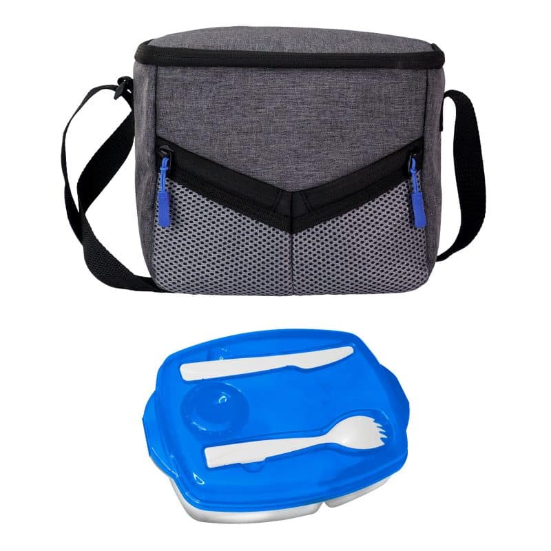 Custom Victory Locking Lid Lunch Cooler Set with Company Logo - Personalized Bulk Corporate Gift - 3