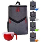 Custom Victory Noodle Backpack Cooler Set with Company Logo - Personalized Bulk Corporate Gift - 1
