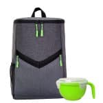 Custom Victory Noodle Backpack Cooler Set with Company Logo - Personalized Bulk Corporate Gift - 5