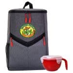 Custom Victory Noodle Backpack Cooler Set with Company Logo - Personalized Bulk Corporate Gift - 8