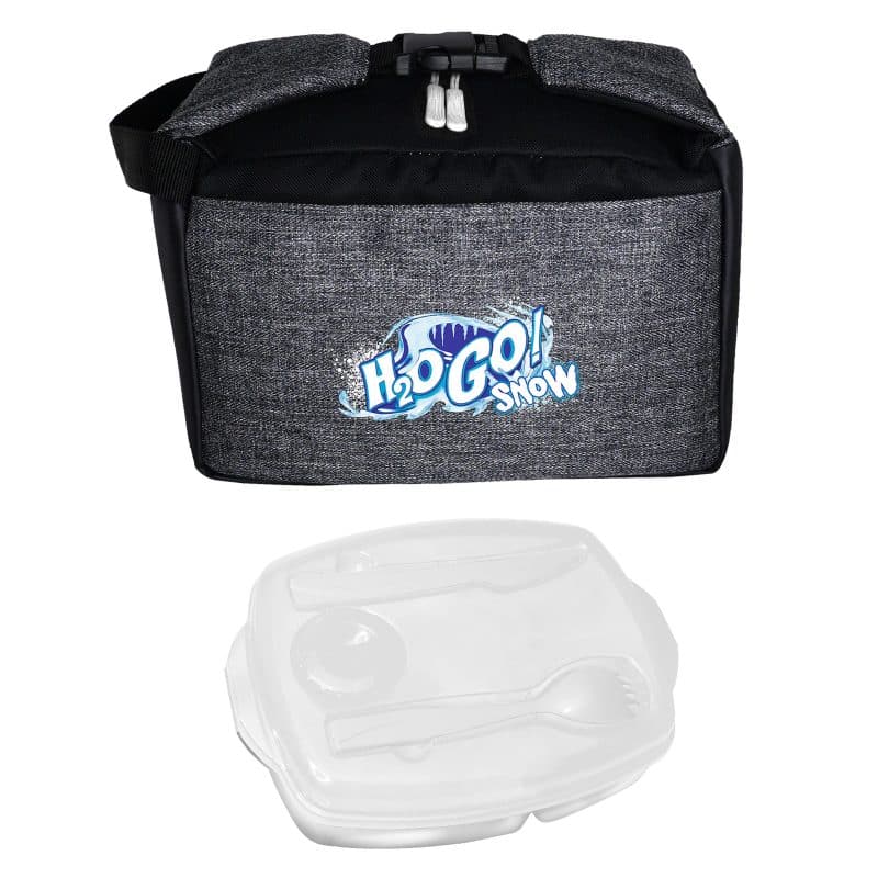 Custom X Line Locking Lip Clip Cooler with Company Logo - Personalized Bulk Corporate Gift - 2