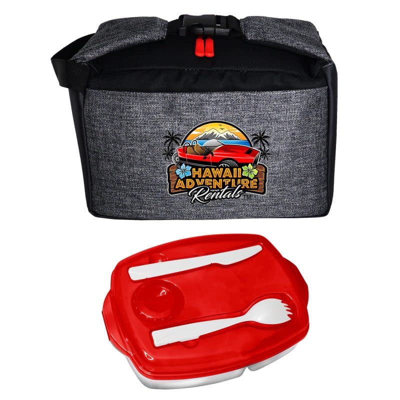Custom X Line Locking Lip Clip Cooler with Company Logo - Personalized Bulk Corporate Gift - 4
