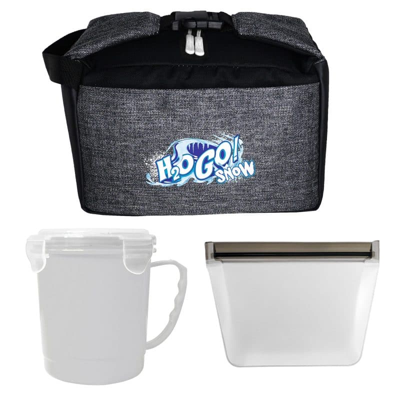 Custom X Line Soup & Sandwich Clip Cooler with Company Logo - Personalized Bulk Corporate Gift - 2