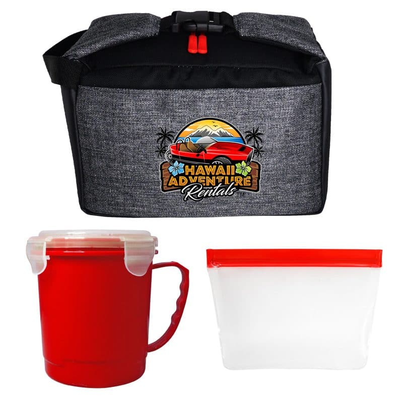 Custom X Line Soup & Sandwich Clip Cooler with Company Logo - Personalized Bulk Corporate Gift - 4
