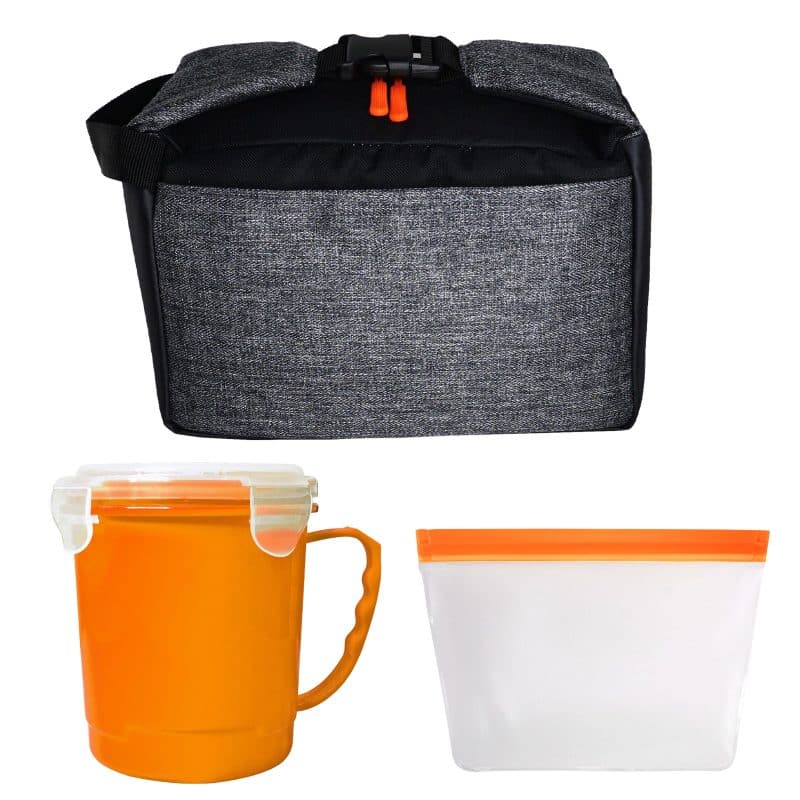 Custom X Line Soup & Sandwich Clip Cooler with Company Logo - Personalized Bulk Corporate Gift - 7