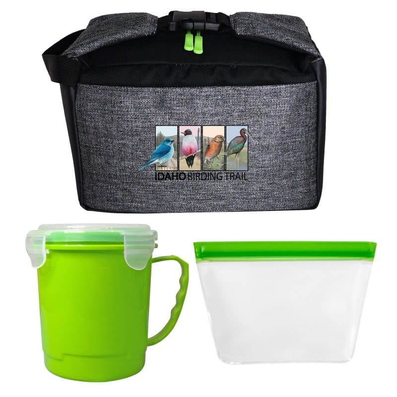 Custom X Line Soup & Sandwich Clip Cooler with Company Logo - Personalized Bulk Corporate Gift - 8