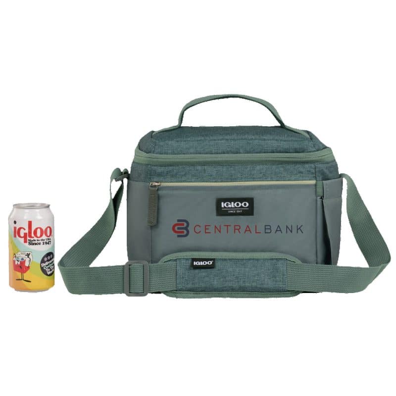 Custom Igloo® Everyday Lunch Rounded Cube 12 Cooler with Company Logo - Personalized Bulk Corporate Gift - 1