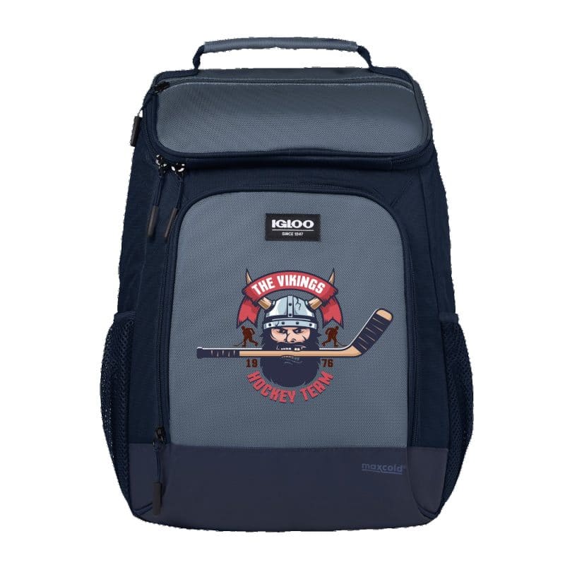 Custom Igloo® Maxcold Evergreen Top Grip Softside Cooler Backpack with Company Logo - Personalized Bulk Corporate Gift - 1
