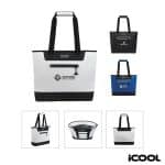 Custom iCOOL Vail 30-Can Cooler Tote Bag with Company Logo - Personalized Bulk Corporate Gift