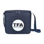 Custom Arlo rPET 9 Can Box Cooler - Navy with Company Logo - Personalized Bulk Corporate Gift
