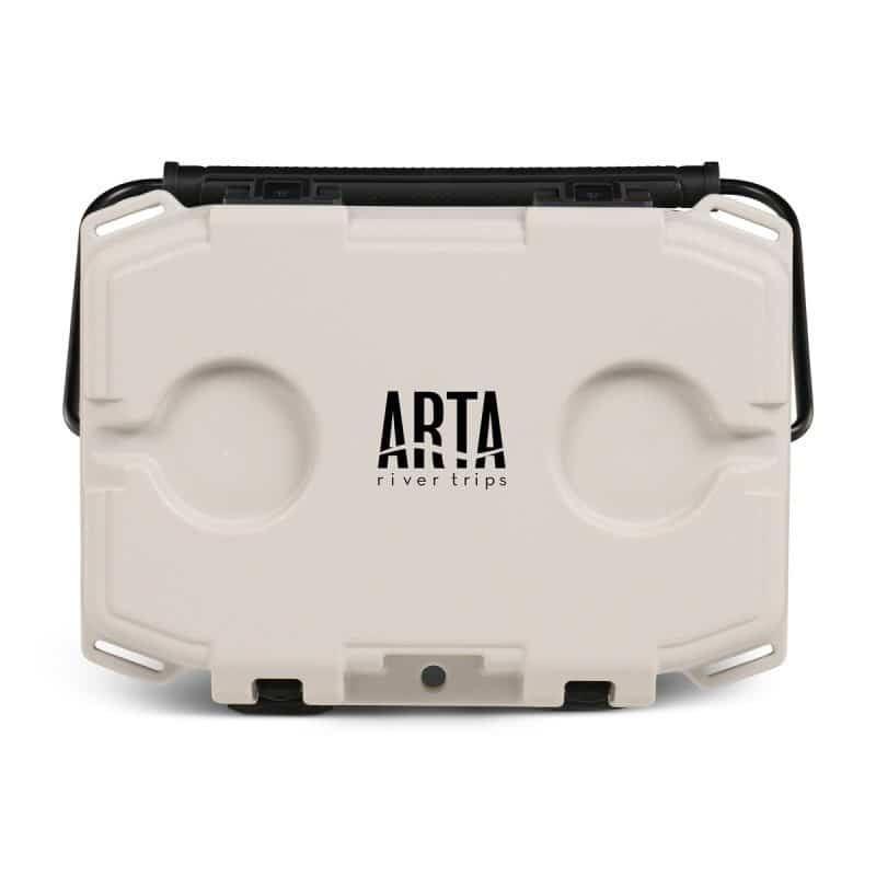 Custom Igloo® Trailmate 25 Qt Hard Side Cooler - Bone with Company Logo - Personalized Bulk Corporate Gift - 3