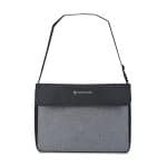 Custom KEEPCOOL® Oslo Messenger Cooler - Ash-Black with Company Logo - Personalized Bulk Corporate Gift - 1