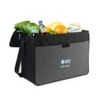 Custom KEEPCOOL® Oslo Messenger Cooler - Ash-Black with Company Logo - Personalized Bulk Corporate Gift - 2