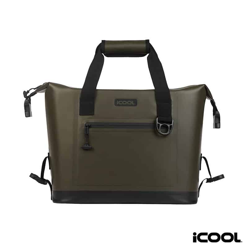 Custom iCOOL Castle Peak Waterproof Snap-Down 28-Can Cooler with Company Logo - Personalized Bulk Corporate Gift - 1