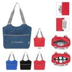 Custom Ashton Rpet Cooler Tote Bag with Company Logo - Personalized Bulk Corporate Gift