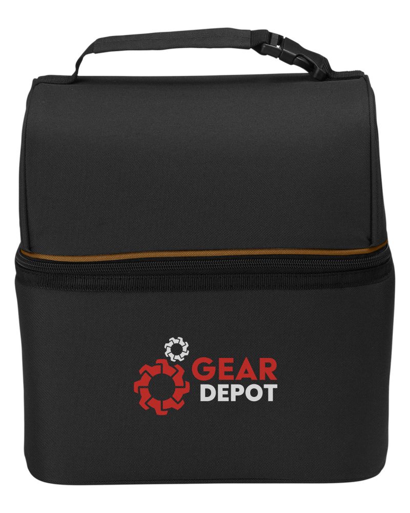 Custom Harriton ClimaBloc™ 8-Can Lunch Cooler Bag with Company Logo - Personalized Bulk Corporate Gift