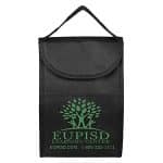 Custom 7"W x 10"H x 5"Gusset - "ARCTIC CHILL" Tall Insulated Cooler Lunch Tote with Hook & Loop Closure with Company Logo - Personalized Bulk Corporate Gift - 3