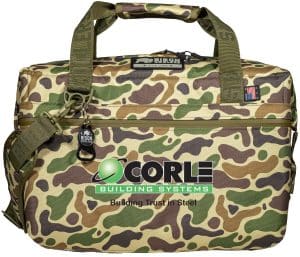 Custom Bison 12-Can SoftPak Cooler - Camo - Made in USA - Custom with Company Logo - Personalized Bulk Corporate Gift