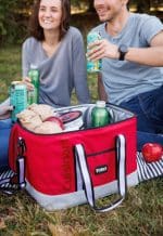 Custom Cuisinart Outdoors™ Square Cooler - Red with Company Logo - Personalized Bulk Corporate Gift - 5