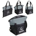 Custom Glacier Convertible Polyester Cooler Bag with Company Logo - Personalized Bulk Corporate Gift - 4
