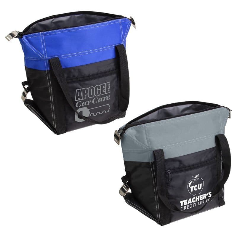 Custom Glacier Convertible Polyester Cooler Bag with Company Logo - Personalized Bulk Corporate Gift