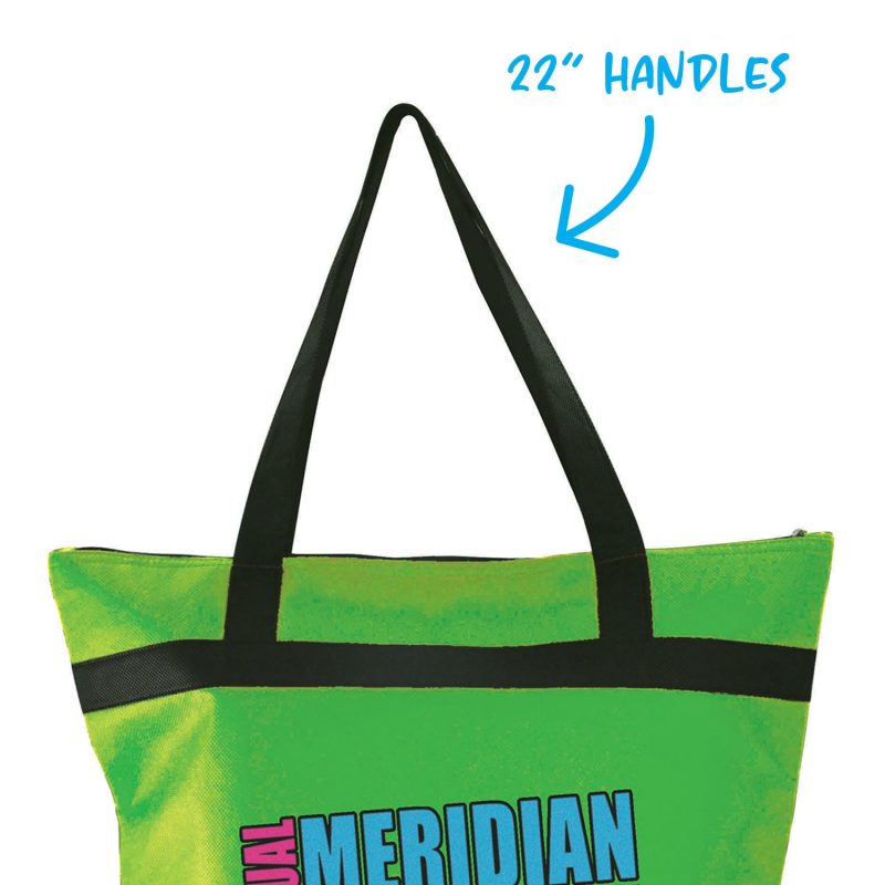 Custom Insulated Shopper Tote with Company Logo - Personalized Bulk Corporate Gift - 1