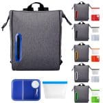 Custom On The Go Storage Oval Lunch Cooler with Company Logo - Personalized Bulk Corporate Gift - 1