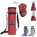 Custom Rpet Heathered Wine Cooler Tote Bag with Company Logo - Personalized Bulk Corporate Gift