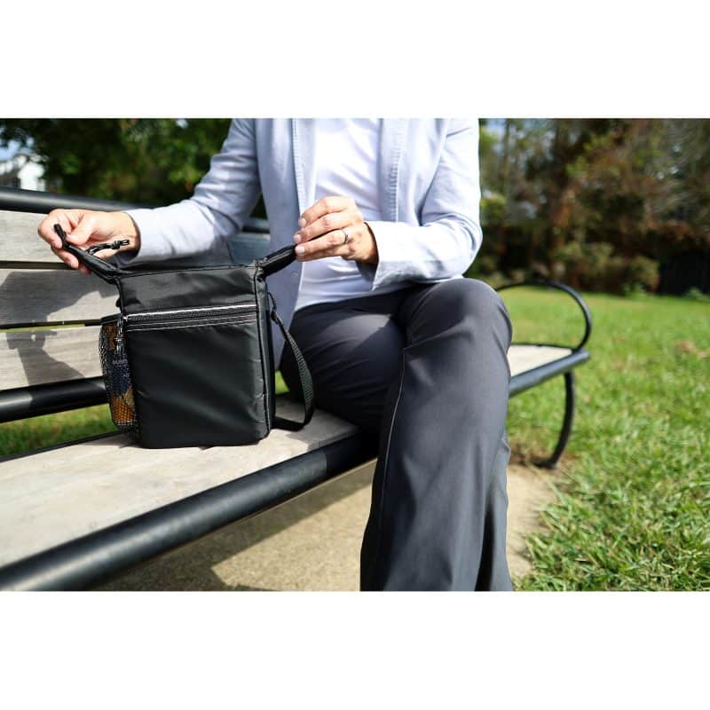 Custom Spirit Lunch Cooler - Black with Company Logo - Personalized Bulk Corporate Gift - 3
