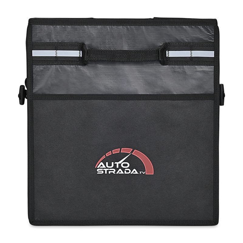Custom Structure Cargo Organizer with Cooler - Black with Company Logo - Personalized Bulk Corporate Gift - 6