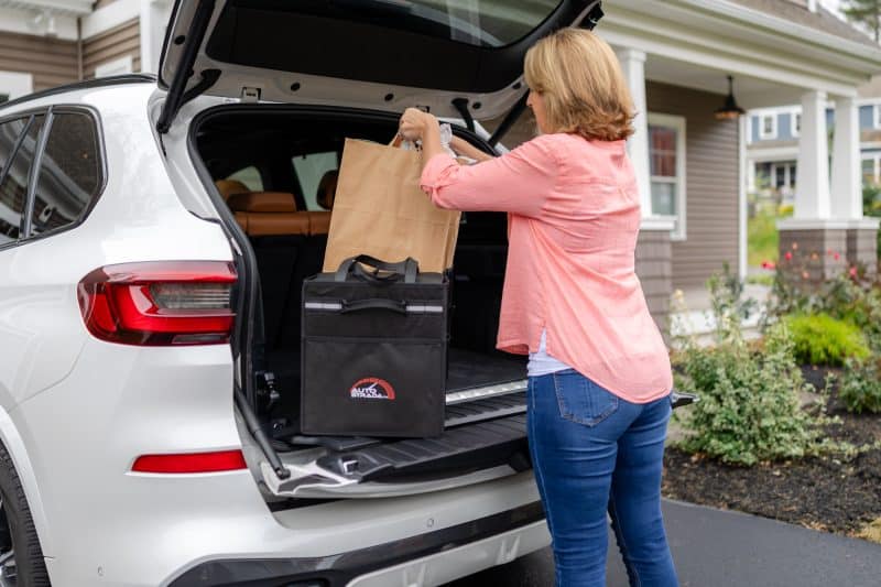 Custom Structure Cargo Organizer with Cooler - Black with Company Logo - Personalized Bulk Corporate Gift - 7