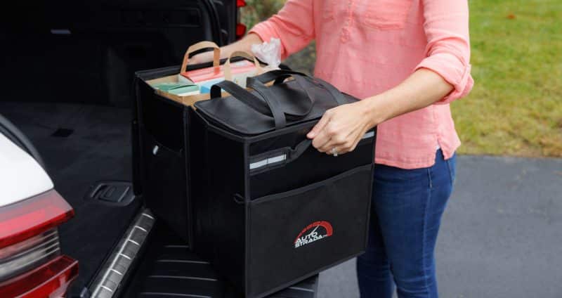 Custom Structure Cargo Organizer with Cooler - Black with Company Logo - Personalized Bulk Corporate Gift - 8