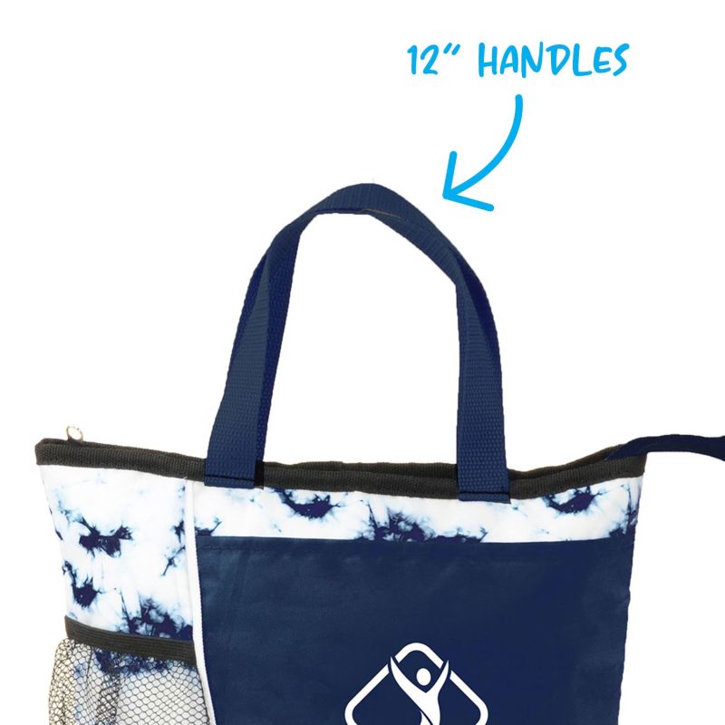 Custom Tie Dye Lunch Cooler with Company Logo - Personalized Bulk Corporate Gift - 1