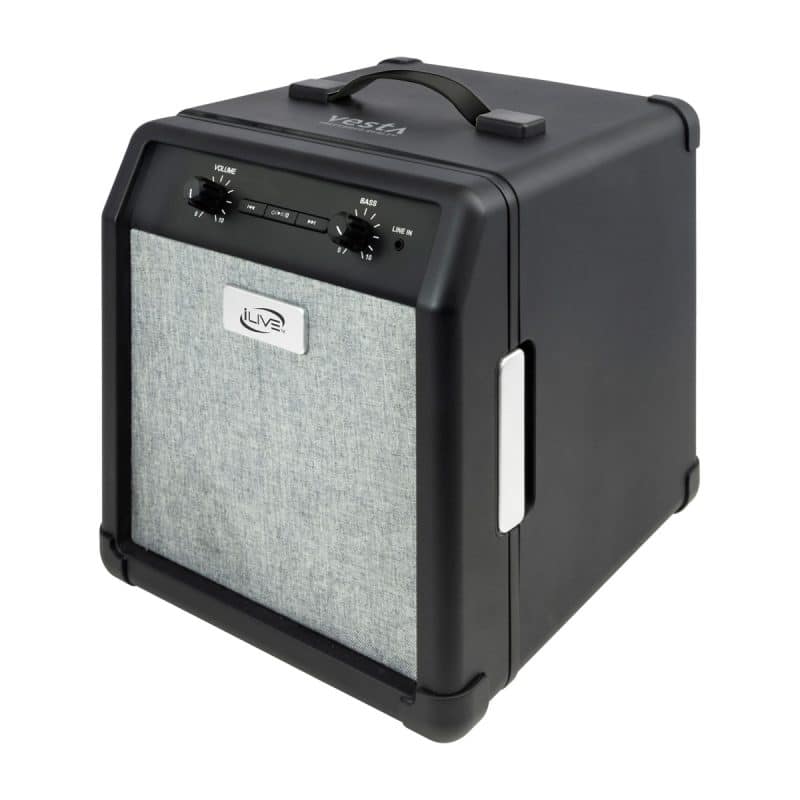 Custom iLive™ Cooler Pro Wireless Cooler Speaker - Black with Company Logo - Personalized Bulk Corporate Gift - 3