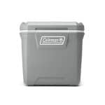 Custom Coleman 316 Series 65Qt Wheeled Cooler Gray with Company Logo - Personalized Bulk Corporate Gift