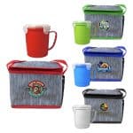 Custom Soup Mug Cooler Set with Company Logo - Personalized Bulk Corporate Gift