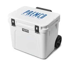 Custom YETI Customized Roadie 60 Wheeled Cooler with Company Logo - Personalized Bulk Corporate Gift