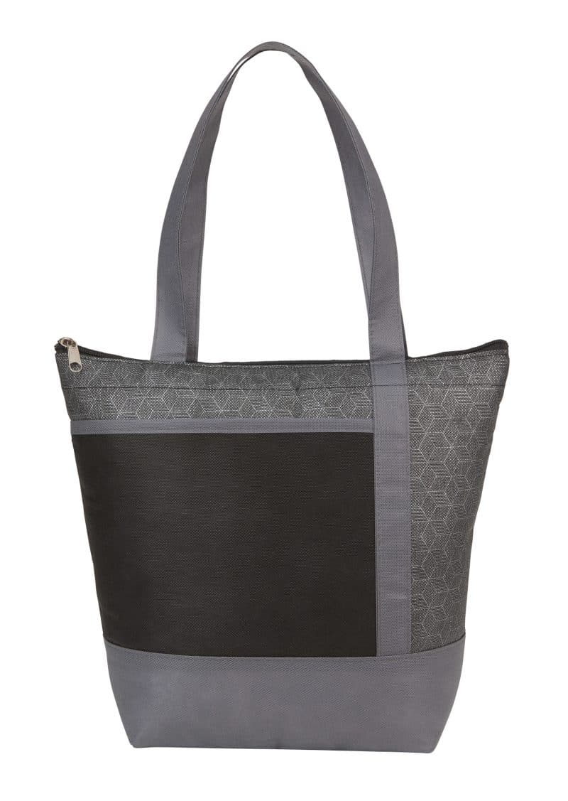 Custom Chrome 9-Can Non-Woven Insulated Cooler Lunch Bag with Company Logo - Personalized Bulk Corporate Gift - 7