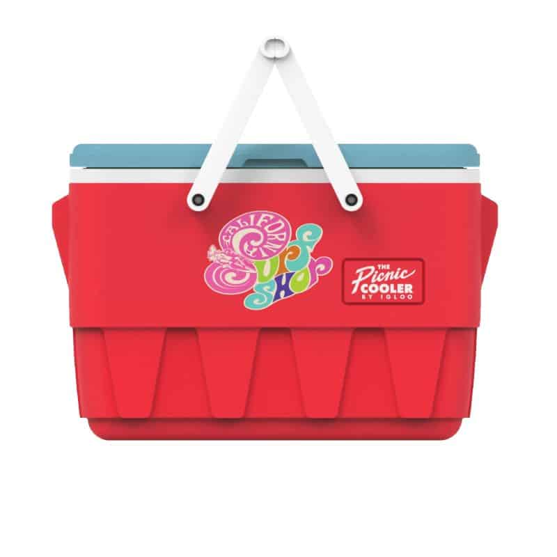 Custom 25 Qt. Igloo® Retro Picnic Basket Cooler with Company Logo - Personalized Bulk Corporate Gift - 2