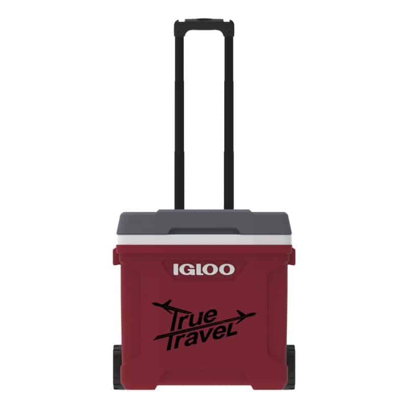 Custom 30 Qt. Igloo® Latitude Roller Cooler with Company Logo - Personalized Bulk Corporate Gift - 2