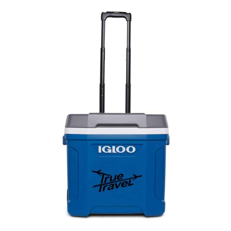 Custom 30 Qt. Igloo® Latitude Roller Cooler with Company Logo - Personalized Bulk Corporate Gift